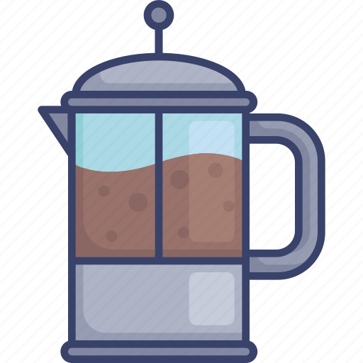 Beverage, coffee, drink, french, kitchen, press icon - Download on Iconfinder