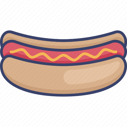Fast, food, hotdog, junk, meal, sandwich, sausage icon - Download on Iconfinder