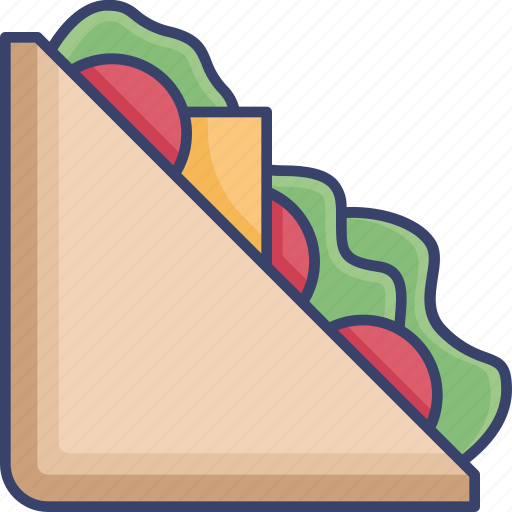 Bread, food, lunch, salad, sandwich, slice icon - Download on Iconfinder