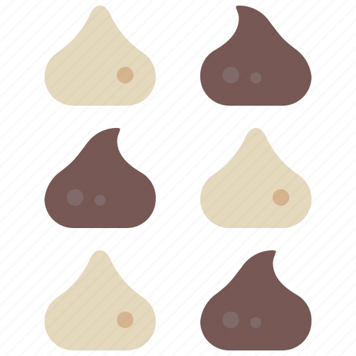 Chocolate, chips, white, morsel, sweet, dessert, ingredient icon - Download on Iconfinder