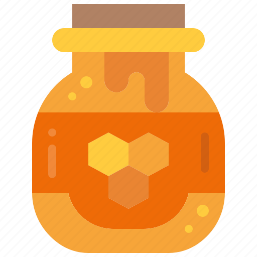 Honey, jar, pot, sweet, food, bee, dessert icon - Download on Iconfinder