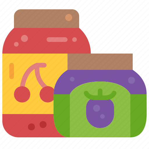 Jam, fruit, jar, conserve, sweet, food, container icon - Download on Iconfinder