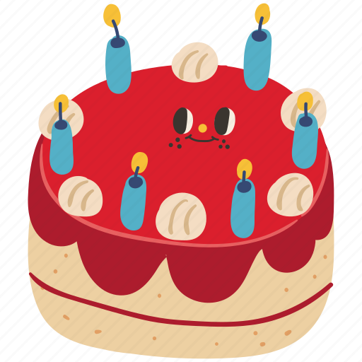 Birthday cake, birthday, cake, round cake, bakery, celebration, cute icon - Download on Iconfinder