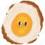 burnt fried egg, fried egg, egg, breakfast, egg menu, cute, sunny side up 
