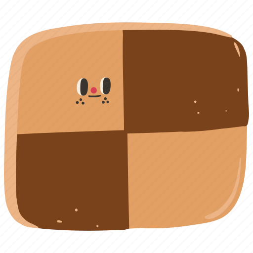 Checkerboard cookie, cookie, biscuit, snack, baked, bakery, cute icon - Download on Iconfinder