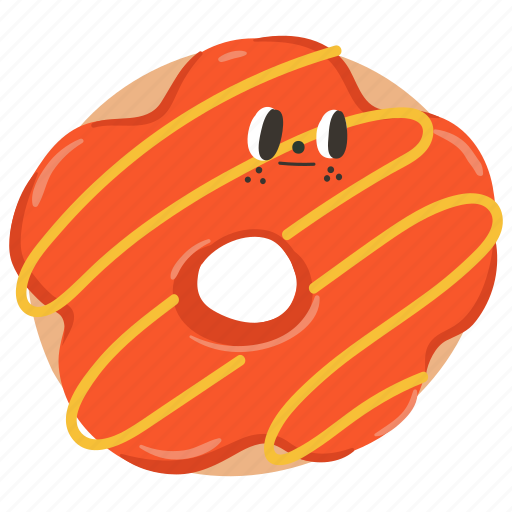 Donut, glazed, bakery, dessert, doughnut, food, cute icon - Download on Iconfinder