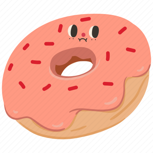 Donut, glazed, bakery, dessert, food, bread, cute icon - Download on Iconfinder