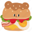 hamburger, burger, fast food, american food, cheeseburger, food, cute 