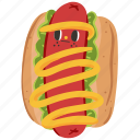 hot dog, fast food, food, junk food, street food, sausage, cute