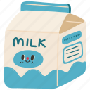 milk carton, milk, carton, dairy, breakfast, dairy product, cute