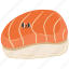 salmon sushi, raw salmon, sushi, japan, food, restaurant, cute 