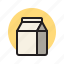 milk, box, dairy, package, drink 