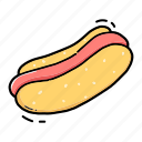 hot dog, food, fast food, restaurant, bistro
