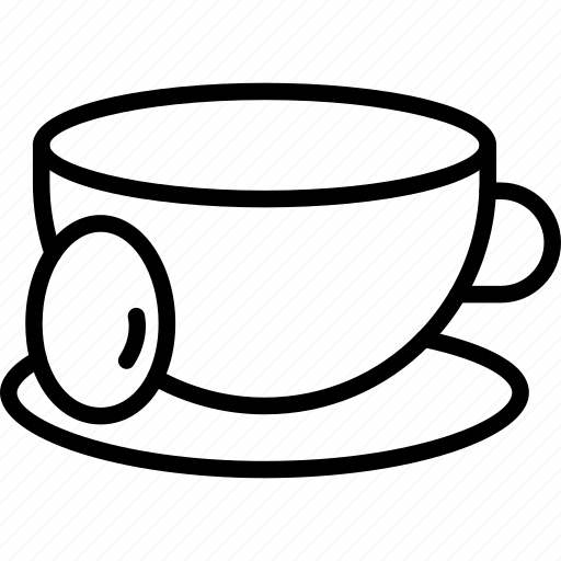 Tea egg, break, cup, food, hot, saucer, tea icon - Download on Iconfinder