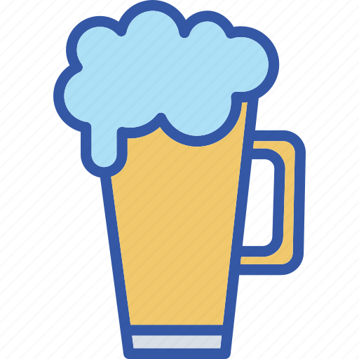 Beer glass, alcoholic, beer, beverage, glass, glassware, mug icon - Download on Iconfinder