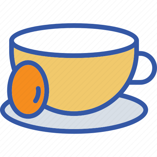 Tea egg, break, cup, food, hot, saucer, tea icon - Download on Iconfinder