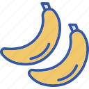 banana, fruit, healthy, peel, ripe