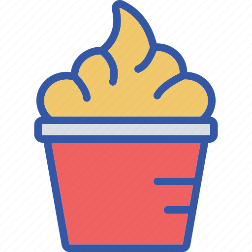 Cream, cup, dessert, food, ice, sweet, topping icon - Download on Iconfinder