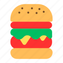 burger, food, hamburger, meal, fast, junk, cheeseburger, fastfood, sandwich