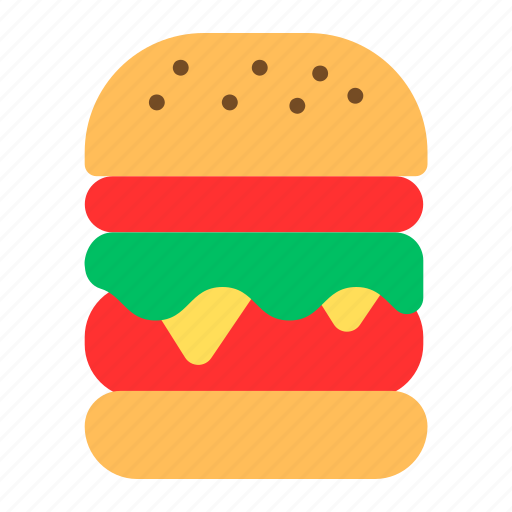 Burger, food, hamburger, meal, fast, junk, cheeseburger icon - Download on Iconfinder