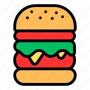 burger, food, hamburger, meal, fast, junk, cheeseburger, sandwich