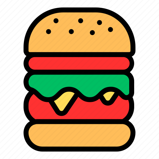 Burger, food, hamburger, meal, fast, junk, cheeseburger icon - Download on Iconfinder