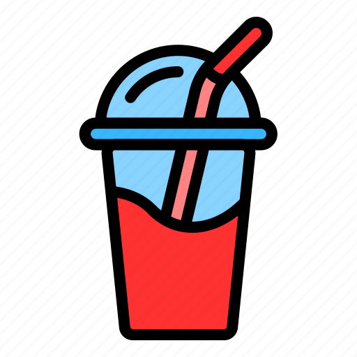 Milkshake, drink, glass, beverage, sweet, dessert, fruit icon - Download on Iconfinder