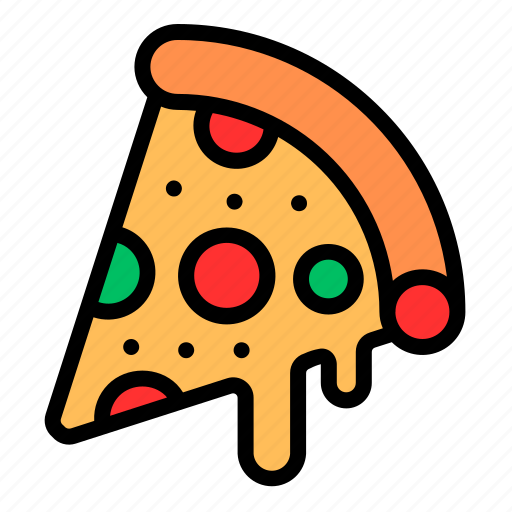 Pizza, food, fast-food, slice, junk-food, italian, meal icon - Download on Iconfinder