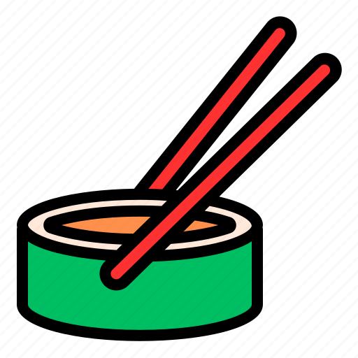Sushi, sushi roll, food, japanese, roll, fish, seafood icon - Download on Iconfinder