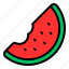 watermelon, fruit, food, healthy, fresh, slice, organic, sweet, melon 