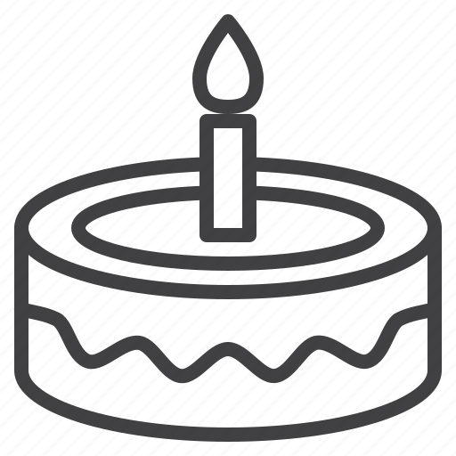 Birthday, cake, candle, party icon - Download on Iconfinder