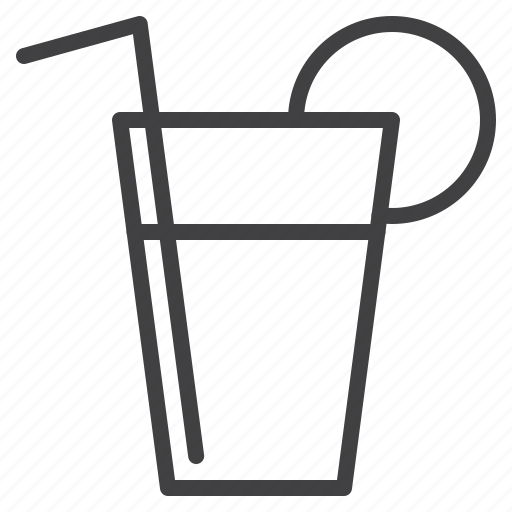 Drink, fresh, lemonade, straw icon - Download on Iconfinder