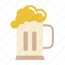 mug, alcohol, glass, beer, cold, drink, bar, foam, celebration