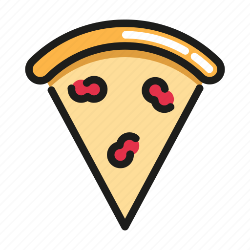 Pizza, slice, food, italian, dinner, cuisine, cheese icon - Download on Iconfinder