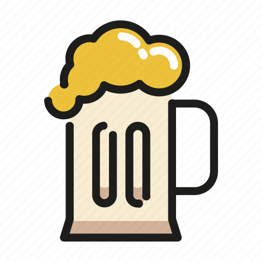Mug, alcohol, glass, beer, cold, drink, bar icon - Download on Iconfinder