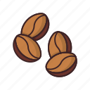 beans, coffee, coffee beans, hot, seed