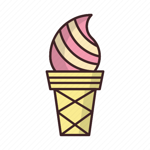 Cone, cream, dessert, ice, snow, sweet, winter icon - Download on Iconfinder