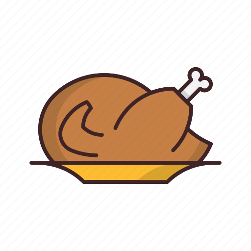Chicken, food, meat, roasted, thanksgiving, turkey icon - Download on Iconfinder