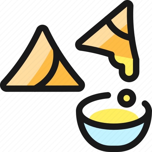 Exotic, food, samosa, dip icon - Download on Iconfinder