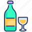 alcohol, alcohole, bottle, drink, glass, wine 