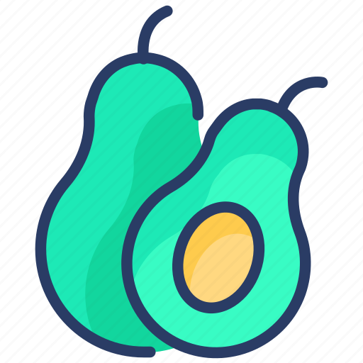 Abacate, alligator pear, avocado, avocados, food, fruits, healthy icon - Download on Iconfinder