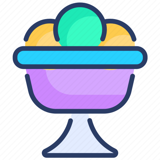 Bowl, cream, dessert, food, ice, ice cream, ice cream bowl icon - Download on Iconfinder