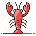 aquatic, aquatic lobster, bellyacher, decapod crustaceans, lobster, marine animal, sea creature