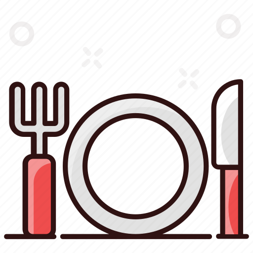 Cutlery, dine, dine in, fork and knife, in, silverware, tableware icon - Download on Iconfinder