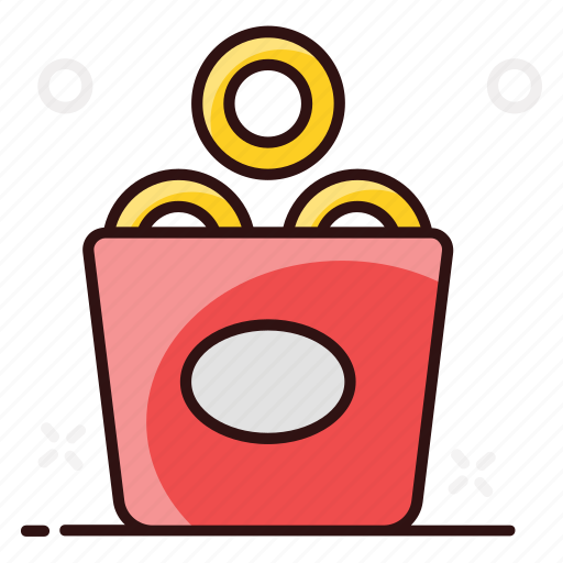 Fries box, frites, onion, onion fries, onion rings, rings, snack box icon - Download on Iconfinder