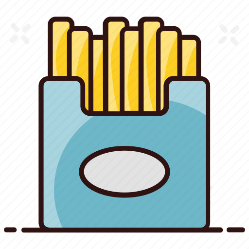 French fries, fries, fries box, frites, potato, potato fries, snack box icon - Download on Iconfinder
