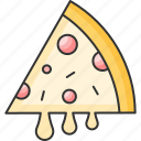 pizza, slice, italian