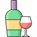 wine, beverage, bottle, glass