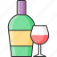 wine, beverage, bottle, glass 