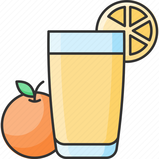 Fresh, juice, orange, glass icon - Download on Iconfinder